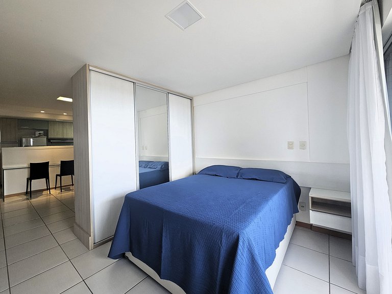 Studio Beira-Mar com Varanda no Cabo Branco