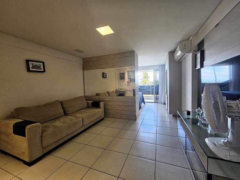 Studio Beira-Mar com Varanda no Cabo Branco