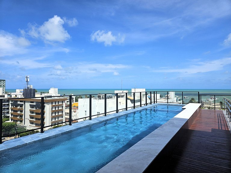 Lindo Studio com Vista Mar em Tambaú