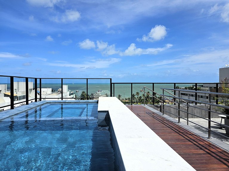 Lindo Studio com Vista Mar em Tambaú