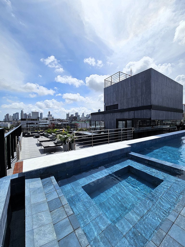 Lindo Studio com Vista Mar em Tambaú