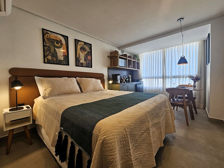 Lindo Studio com Vista Mar em Tambaú