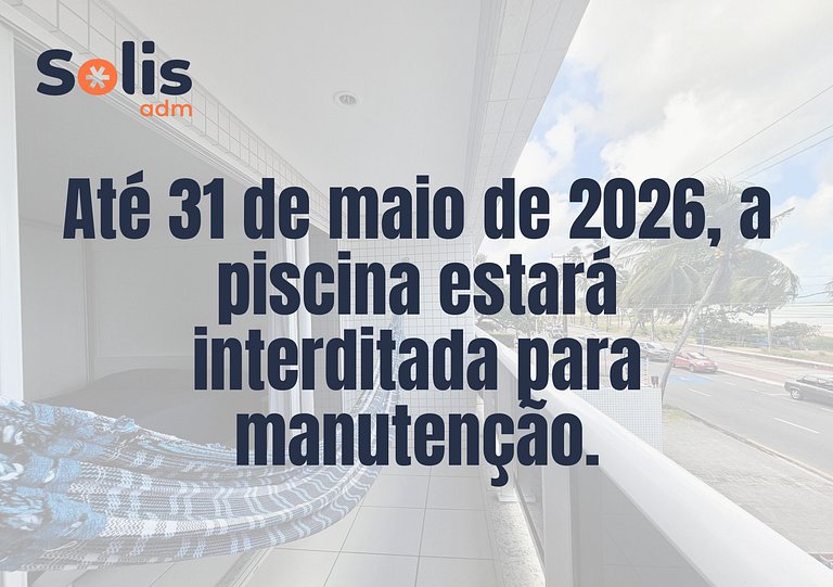 Studio Beira-Mar com Varanda no Cabo Branco