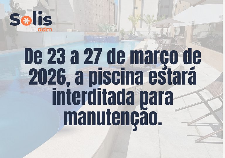 Apart-hotel 36m² Varanda Vista Mar no Cabo Branco