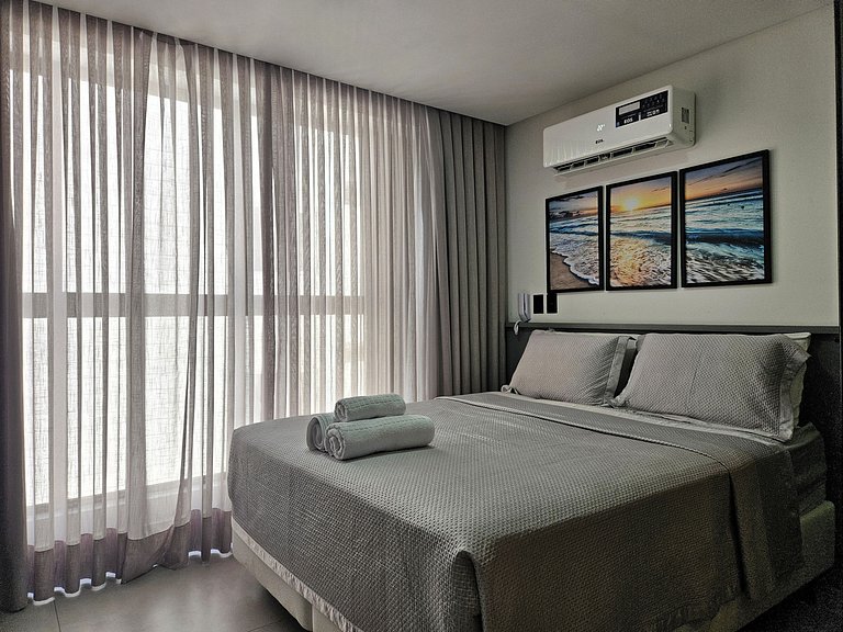 Acomodação completa na praia do Bessa