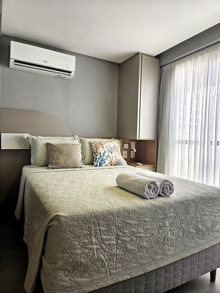 Studio Completo na Praia do Bessa | Perto de Tudo