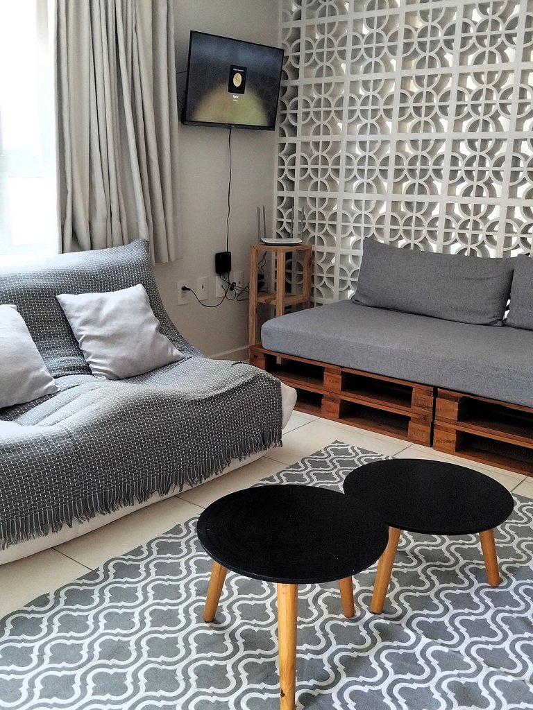 Conforto e tranquilidade a 50m da praia