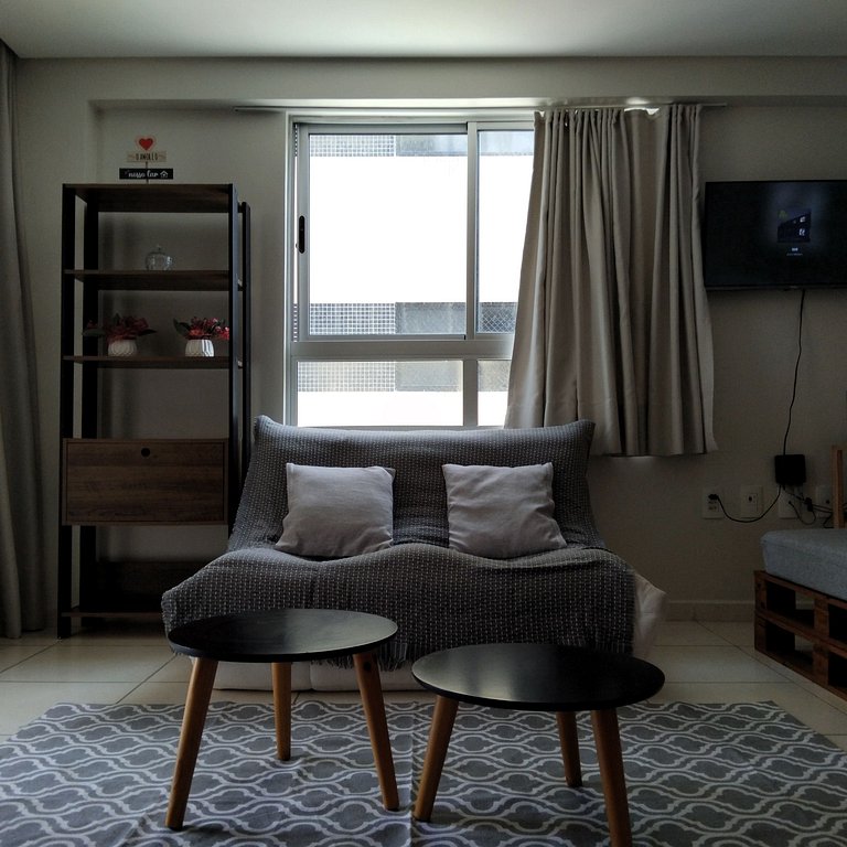 Conforto e tranquilidade a 50m da praia