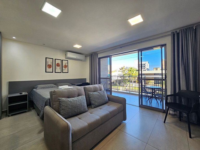 Studio amplo 100 metros da praia