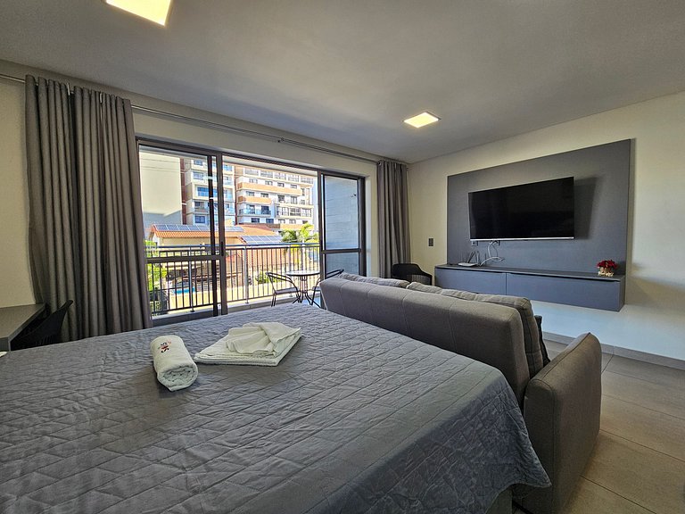 Studio amplo 100 metros da praia