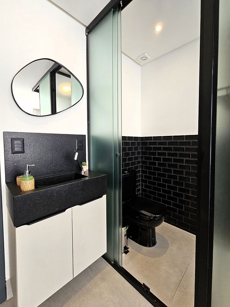 Studio com Piscina no Rooftop | A 50m da Praia